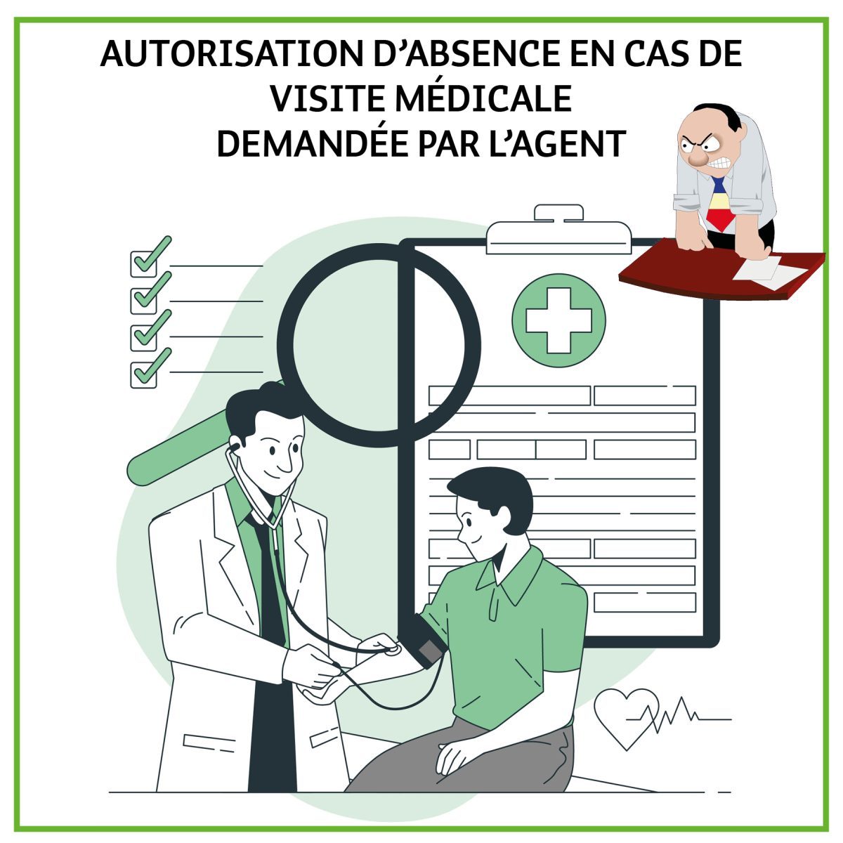 question du mois absence visites médicales NL novembre 2024